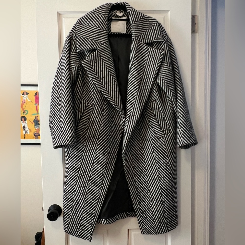 Sosken Studios herringbone cocoon coat